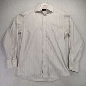 Eton Dress Shirt Mens Size 15 38 Long Sleeve Button Up Gangnester